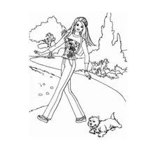 Coloriage Barbie (Jouets et Jeux) #27677 à imprimer et colorier