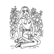 Coloriage Barbie (Jouets et Jeux) #27787 à imprimer et colorier
