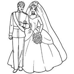 Dessin à colorier: Barbie et Ken (Jouets et Jeux) #219762 - Coloriages à Imprimer Gratuits