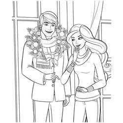 Dessin à colorier: Barbie et Ken (Jouets et Jeux) #219777 - Coloriages à Imprimer Gratuits
