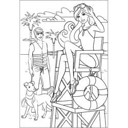 Dessin à colorier: Barbie et Ken (Jouets et Jeux) #219779 - Coloriages à Imprimer Gratuits