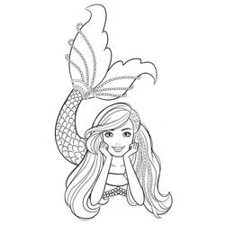 Dessin à colorier: Barbie Sirène (Jouets et Jeux) #200655 - Coloriages à Imprimer Gratuits