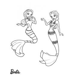 Dessin à colorier: Barbie Sirène (Jouets et Jeux) #200659 - Coloriages à Imprimer Gratuits