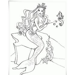 Dessin à colorier: Barbie Sirène (Jouets et Jeux) #200665 - Coloriages à Imprimer Gratuits