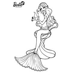Dessin à colorier: Barbie Sirène (Jouets et Jeux) #200669 - Coloriages à Imprimer Gratuits