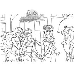 Dessin à colorier: Barbie Sirène (Jouets et Jeux) #200671 - Coloriages à Imprimer Gratuits