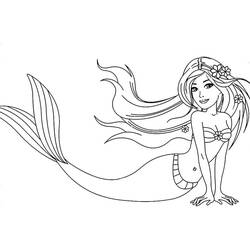 Dessin à colorier: Barbie Sirène (Jouets et Jeux) #200674 - Coloriages à Imprimer Gratuits
