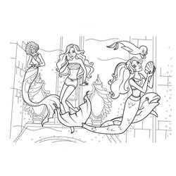 Dessin à colorier: Barbie Sirène (Jouets et Jeux) #200676 - Coloriages à Imprimer Gratuits