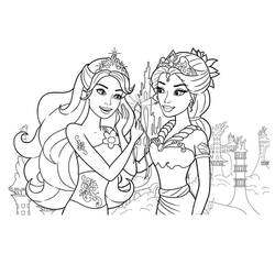 Dessin à colorier: Barbie Sirène (Jouets et Jeux) #200678 - Coloriages à Imprimer Gratuits