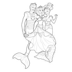 Dessin à colorier: Barbie Sirène (Jouets et Jeux) #200679 - Coloriages à Imprimer Gratuits