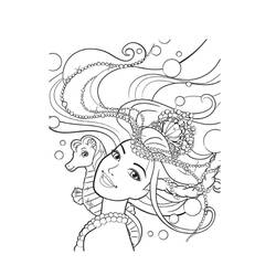 Dessin à colorier: Barbie Sirène (Jouets et Jeux) #200686 - Coloriages à Imprimer Gratuits