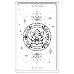 Dessin à colorier: Carte de Tarot (Jouets et Jeux) #219849 - Coloriages à Imprimer Gratuits