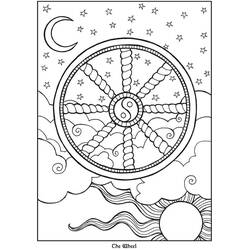 Dessin à colorier: Carte de Tarot (Jouets et Jeux) #219853 - Coloriages à Imprimer Gratuits