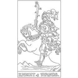 Dessin à colorier: Carte de Tarot (Jouets et Jeux) #219855 - Coloriages à Imprimer Gratuits