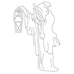 Dessin à colorier: Carte de Tarot (Jouets et Jeux) #219865 - Coloriages à Imprimer Gratuits