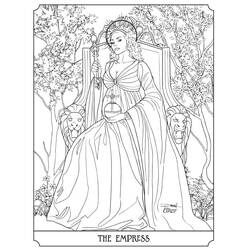 Dessin à colorier: Carte de Tarot (Jouets et Jeux) #219869 - Coloriages à Imprimer Gratuits