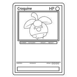 Dessin à colorier: Carte Pokémon (Jouets et Jeux) #213908 - Coloriages à Imprimer Gratuits