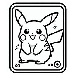 Dessin à colorier: Carte Pokémon (Jouets et Jeux) #213910 - Coloriages à Imprimer Gratuits