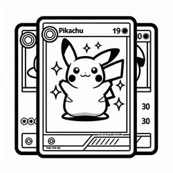 Dessin à colorier: Carte Pokémon (Jouets et Jeux) #213911 - Coloriages à Imprimer Gratuits