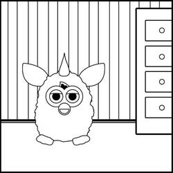 Dessin à colorier: Furby (Jouets et Jeux) #218569 - Coloriages à Imprimer Gratuits