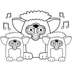 Dessin à colorier: Furby (Jouets et Jeux) #218571 - Coloriages à Imprimer Gratuits