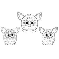 Dessin à colorier: Furby (Jouets et Jeux) #218580 - Coloriages à Imprimer Gratuits