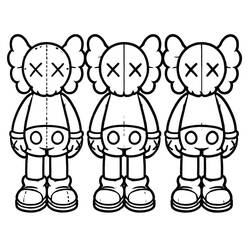 Dessins à colorier: KAWS - Coloriages à Imprimer Gratuits