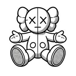Dessin à colorier: KAWS (Jouets et Jeux) #219599 - Coloriages à Imprimer Gratuits