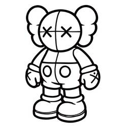 Dessin à colorier: KAWS (Jouets et Jeux) #219600 - Coloriages à Imprimer Gratuits