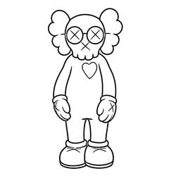 Dessin à colorier: KAWS (Jouets et Jeux) #219601 - Coloriages à Imprimer Gratuits