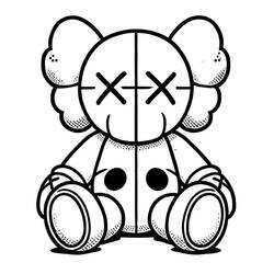 Dessin à colorier: KAWS (Jouets et Jeux) #219609 - Coloriages à Imprimer Gratuits