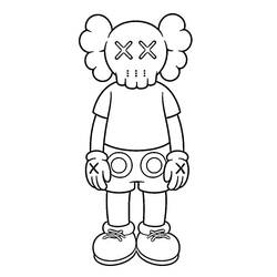 Dessin à colorier: KAWS (Jouets et Jeux) #219611 - Coloriages à Imprimer Gratuits