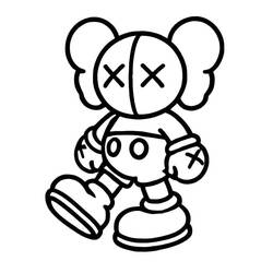 Dessin à colorier: KAWS (Jouets et Jeux) #219614 - Coloriages à Imprimer Gratuits