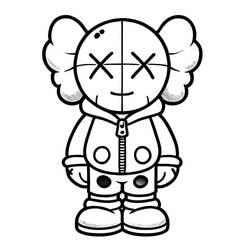 Dessin à colorier: KAWS (Jouets et Jeux) #219615 - Coloriages à Imprimer Gratuits
