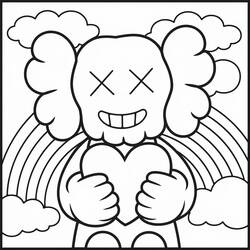 Dessin à colorier: KAWS (Jouets et Jeux) #219620 - Coloriages à Imprimer Gratuits