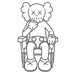 Dessin à colorier: KAWS (Jouets et Jeux) #219627 - Coloriages à Imprimer Gratuits