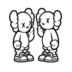 Dessin à colorier: KAWS (Jouets et Jeux) #219630 - Coloriages à Imprimer Gratuits