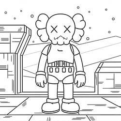 Dessin à colorier: KAWS (Jouets et Jeux) #219636 - Coloriages à Imprimer Gratuits