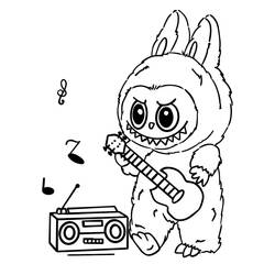 Dessin à colorier: Labubu (Jouets et Jeux) #220843 - Coloriages à Imprimer Gratuits