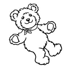 Dessin à colorier: Nounours (Teddy) (Jouets et Jeux) #180423 - Coloriages à Imprimer Gratuits
