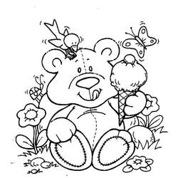 Dessin à colorier: Nounours (Teddy) (Jouets et Jeux) #180431 - Coloriages à Imprimer Gratuits