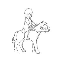 Dessin à colorier: Playmobil (Jouets et Jeux) #195459 - Coloriages à Imprimer Gratuits
