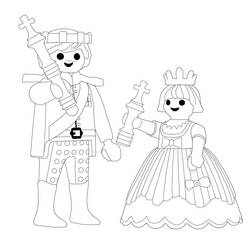 Dessin à colorier: Playmobil (Jouets et Jeux) #195496 - Coloriages à Imprimer Gratuits
