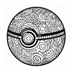Dessin à colorier: Pokeball (Jouets et Jeux) #216471 - Coloriages à Imprimer Gratuits