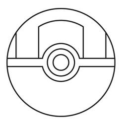 Dessin à colorier: Pokeball (Jouets et Jeux) #216474 - Coloriages à Imprimer Gratuits