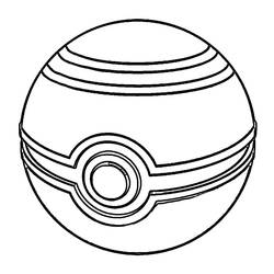 Dessin à colorier: Pokeball (Jouets et Jeux) #216475 - Coloriages à Imprimer Gratuits