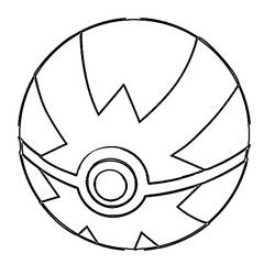 Dessin à colorier: Pokeball (Jouets et Jeux) #216476 - Coloriages à Imprimer Gratuits