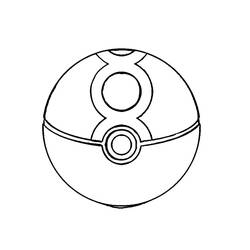 Dessin à colorier: Pokeball (Jouets et Jeux) #216478 - Coloriages à Imprimer Gratuits