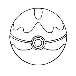 Dessin à colorier: Pokeball (Jouets et Jeux) #216491 - Coloriages à Imprimer Gratuits