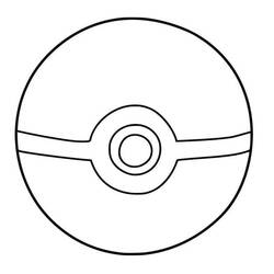 Dessin à colorier: Pokeball (Jouets et Jeux) #216494 - Coloriages à Imprimer Gratuits